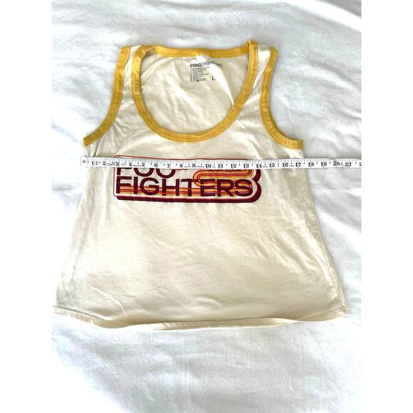 Foo Fighters 2024 Tour Tank Top Ringer Style Men’s Large Made in USA - Picture 5 of 7